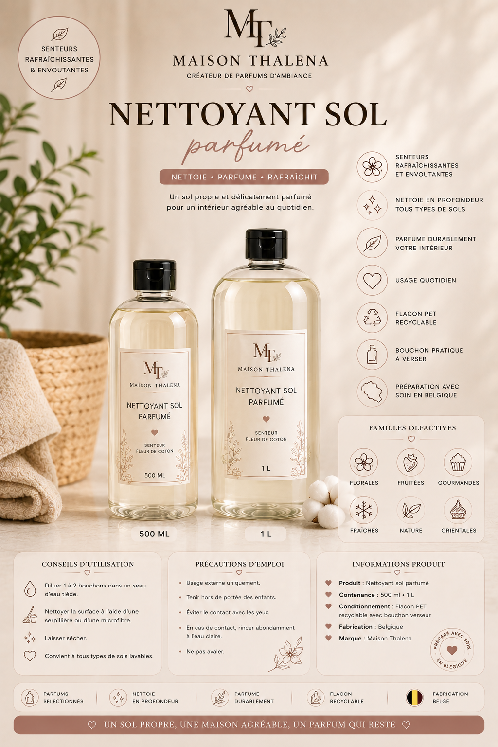 Nettoyants sol parfumés