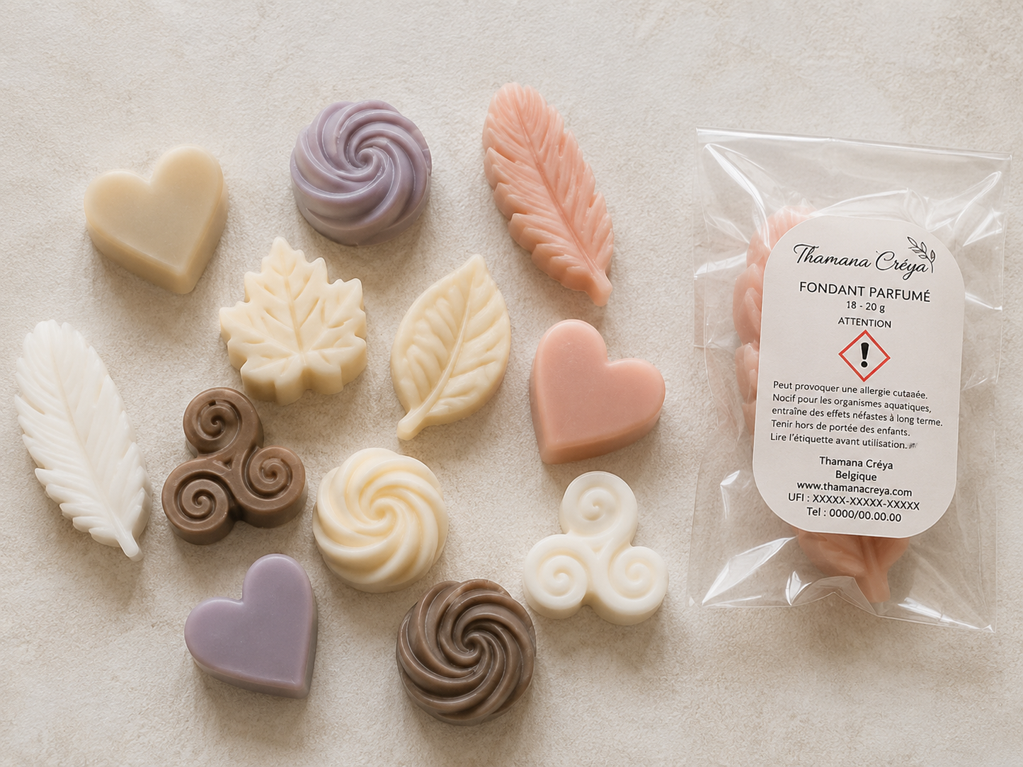 Fondant Parfumé artisanal - Nom