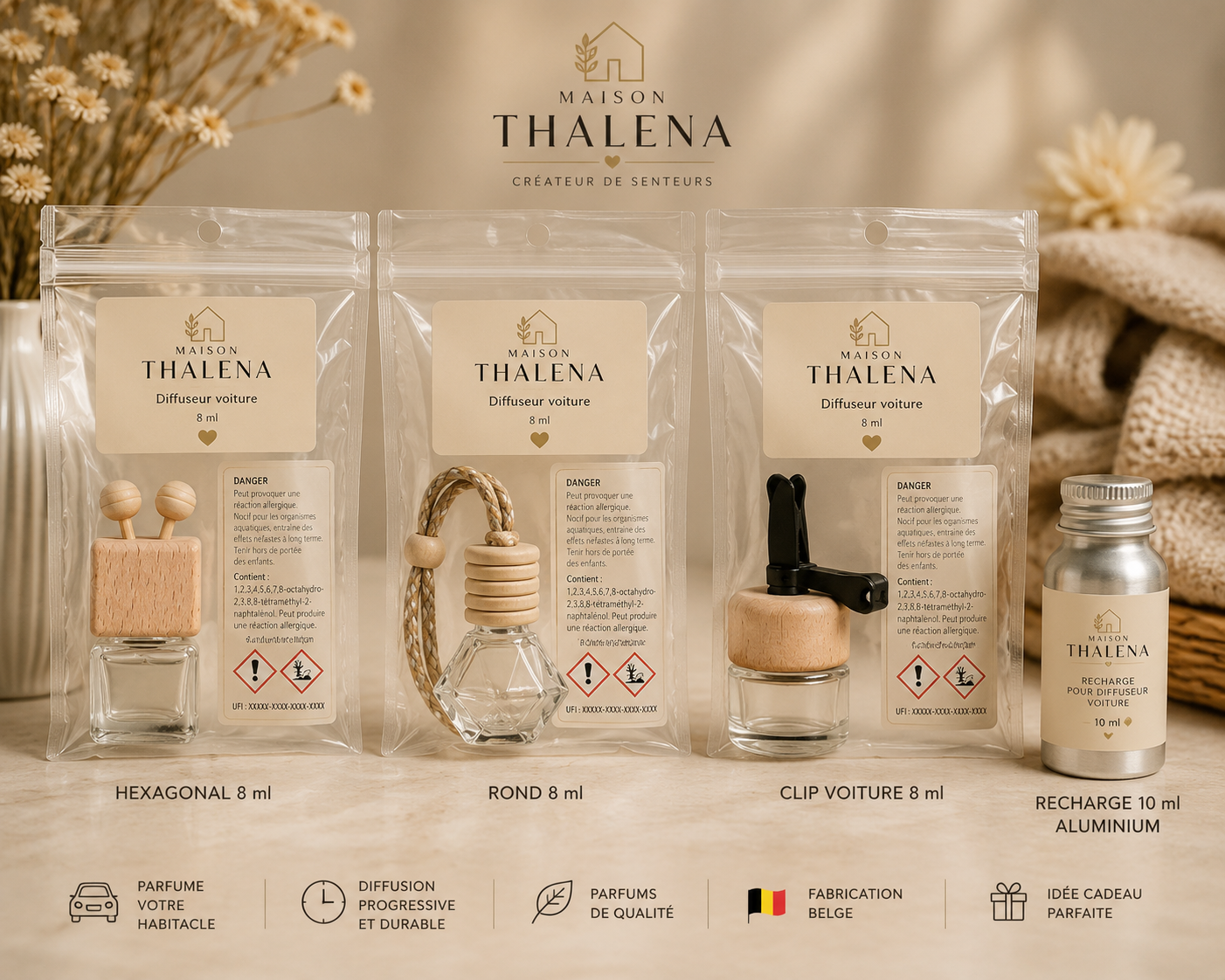 Diffuseur voiture – [Nom de la fragrance]