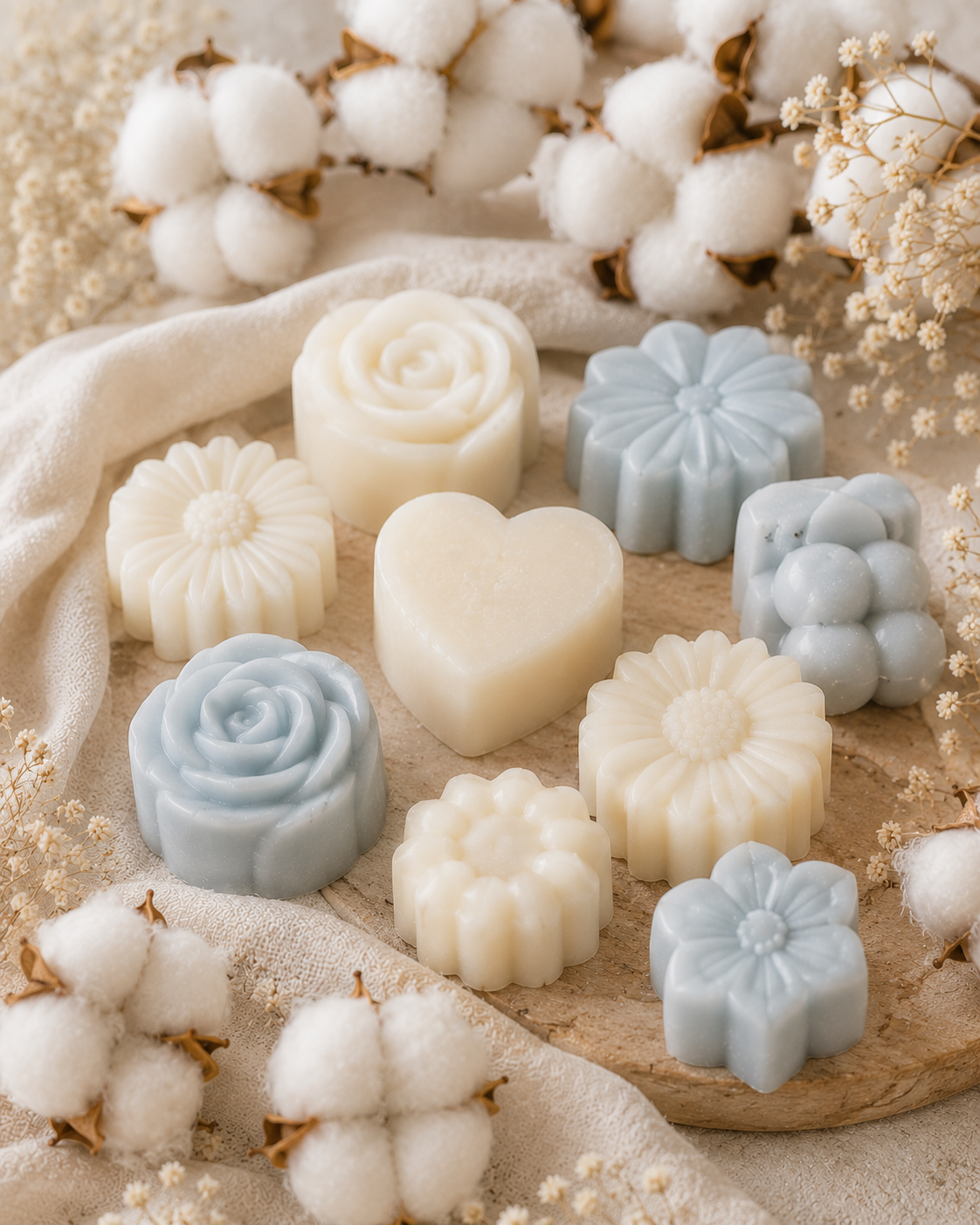 Fondant parfumé artisanal – Fleur de Coton