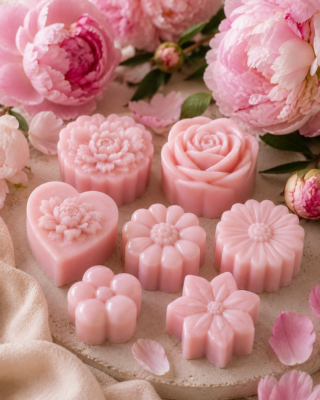 Fondant parfumé artisanal – Pivoine
