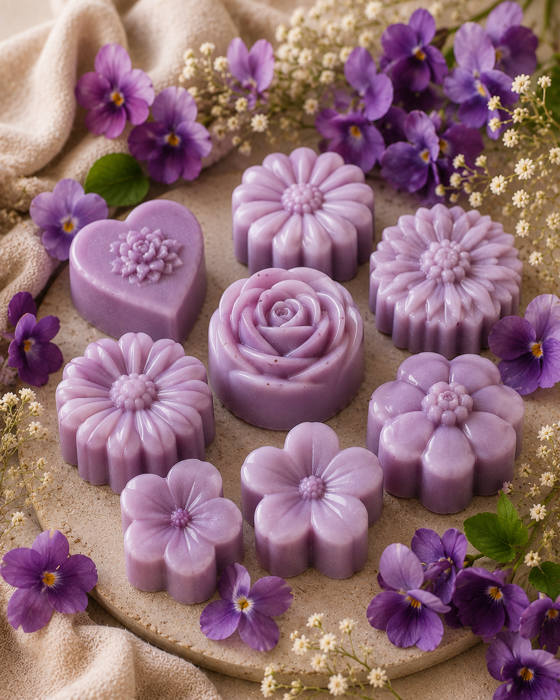 Fondant parfumé artisanal – Violette