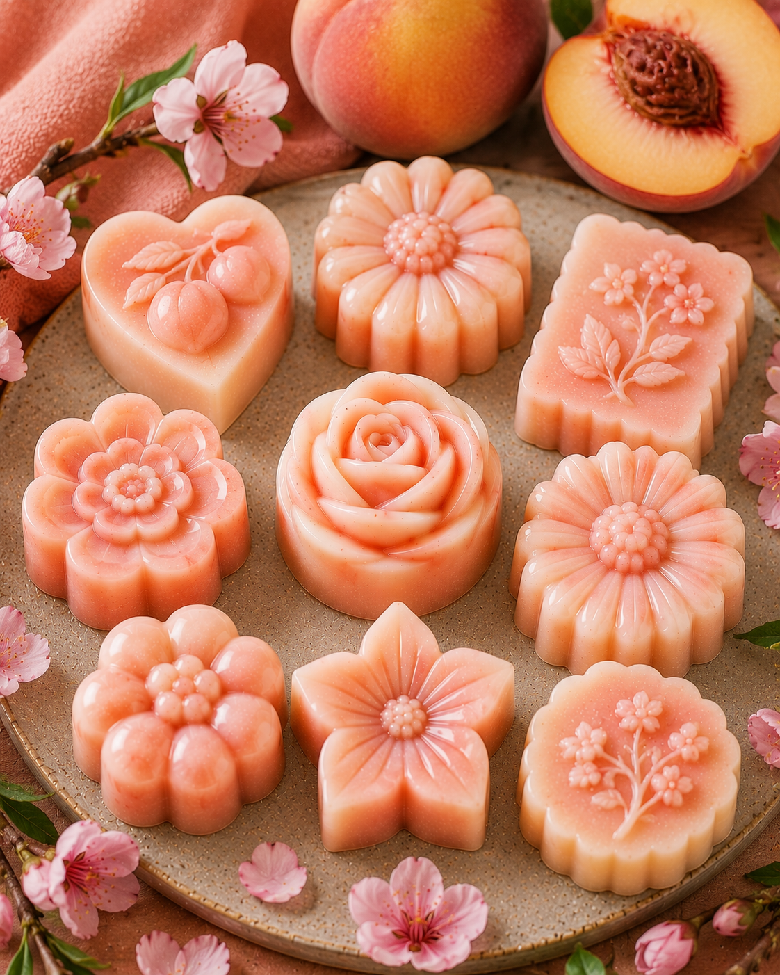 Fondant parfumé artisanal – Pêche Veloutée