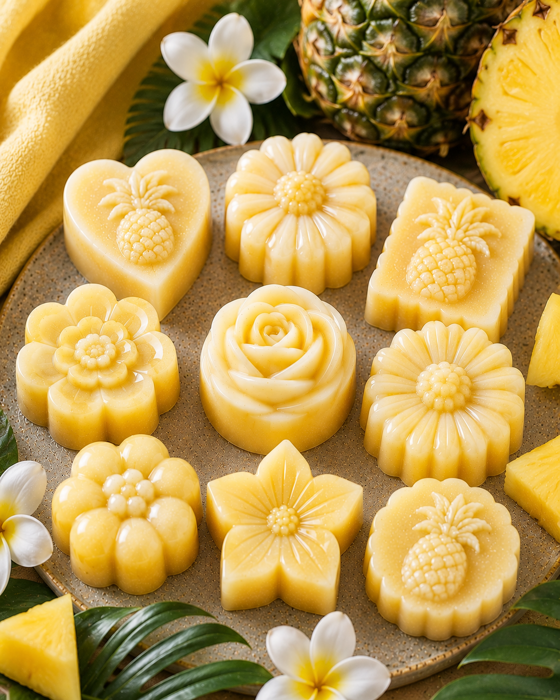 Fondant parfumé artisanal – Ananas Exotique