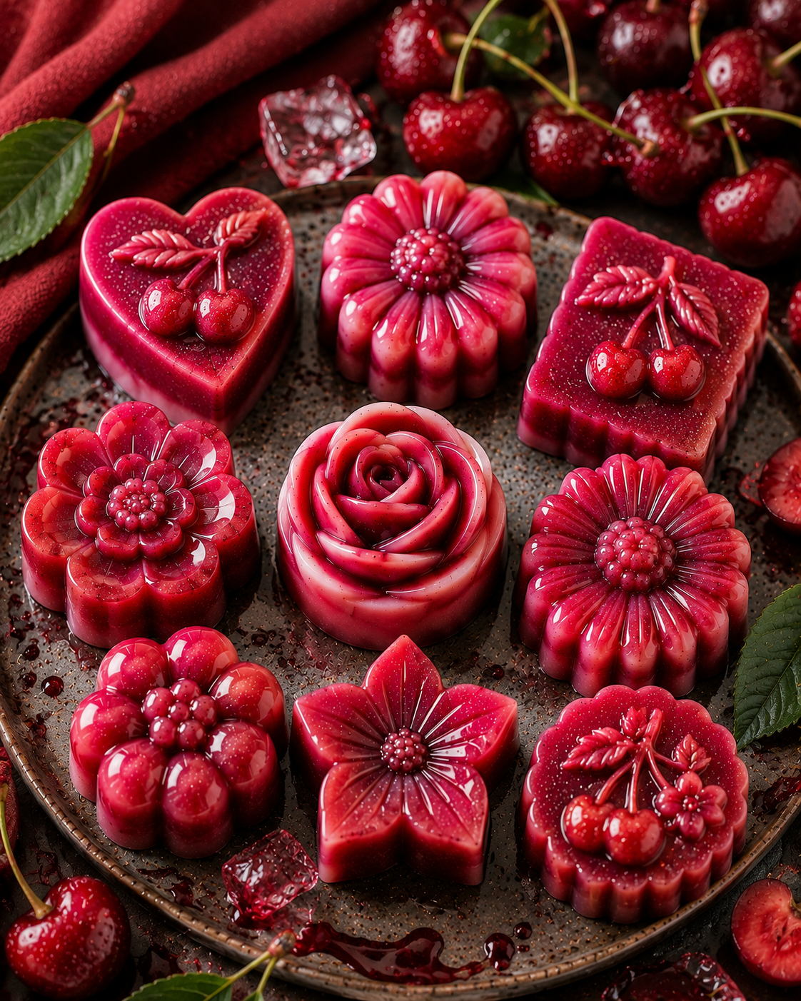 Fondant parfumé artisanal – Cerise Explosive