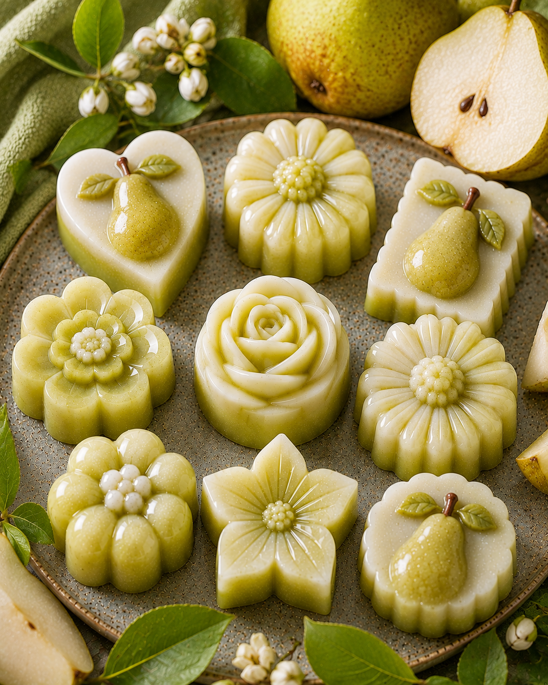 Fondant parfumé artisanal – Poire Croquante