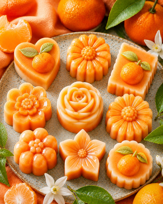 Fondant parfumé artisanal – Mandarine Ensoleillée