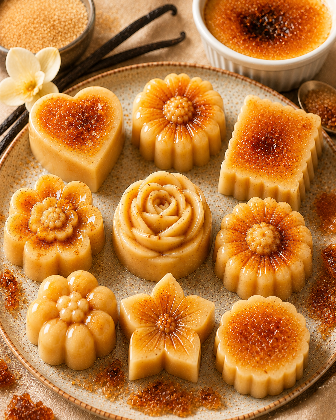 Fondant parfumé artisanal – Crème Brûlée