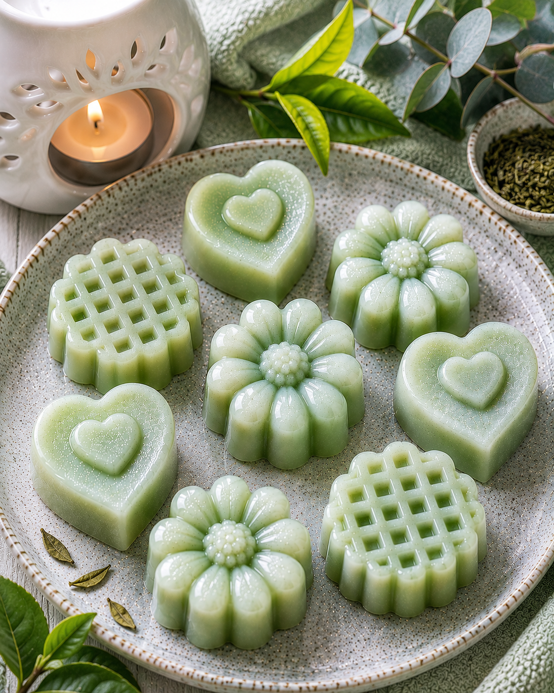 Fondant parfumé artisanal – Thé Vert