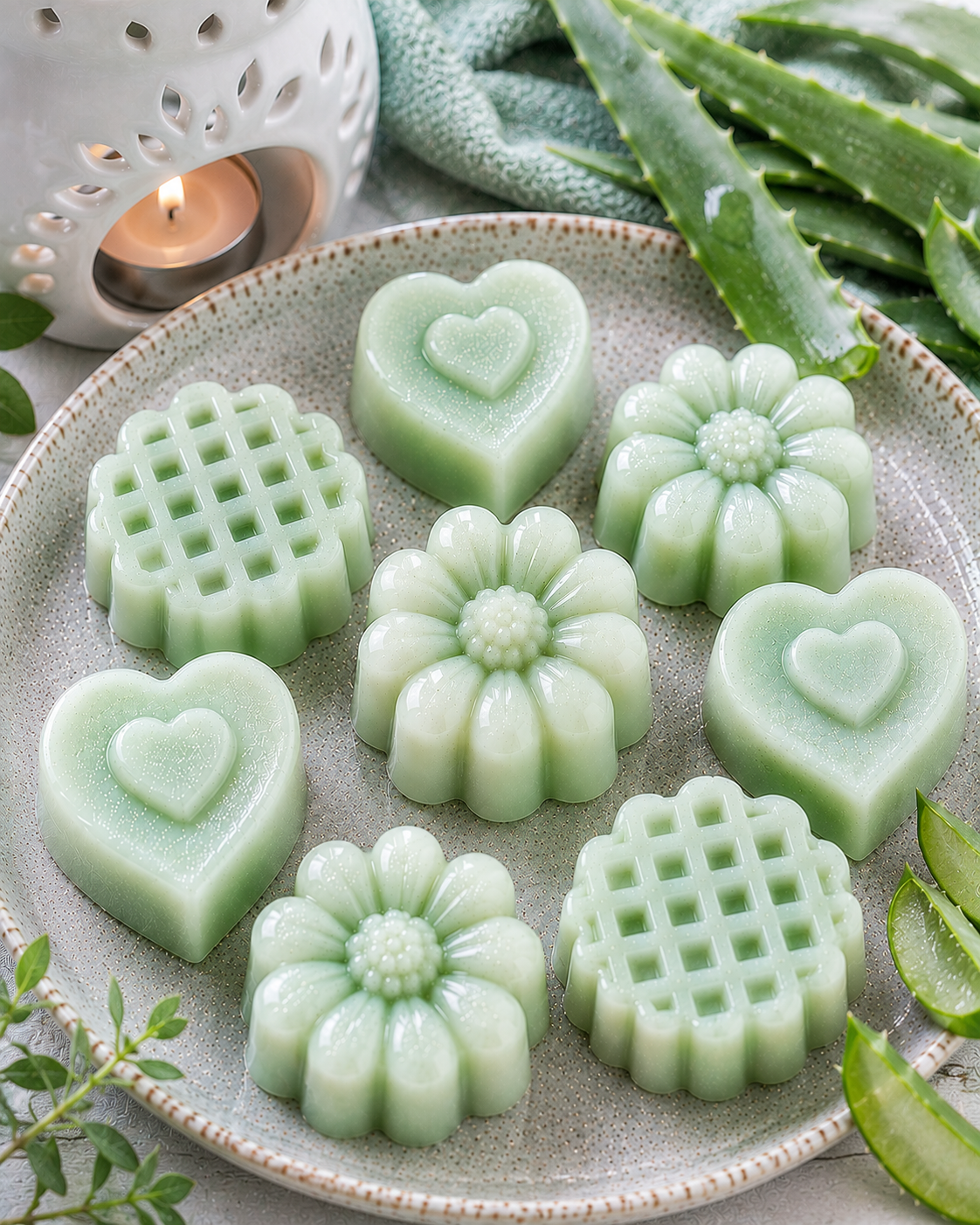 Fondant parfumé artisanal – Aloe Vera