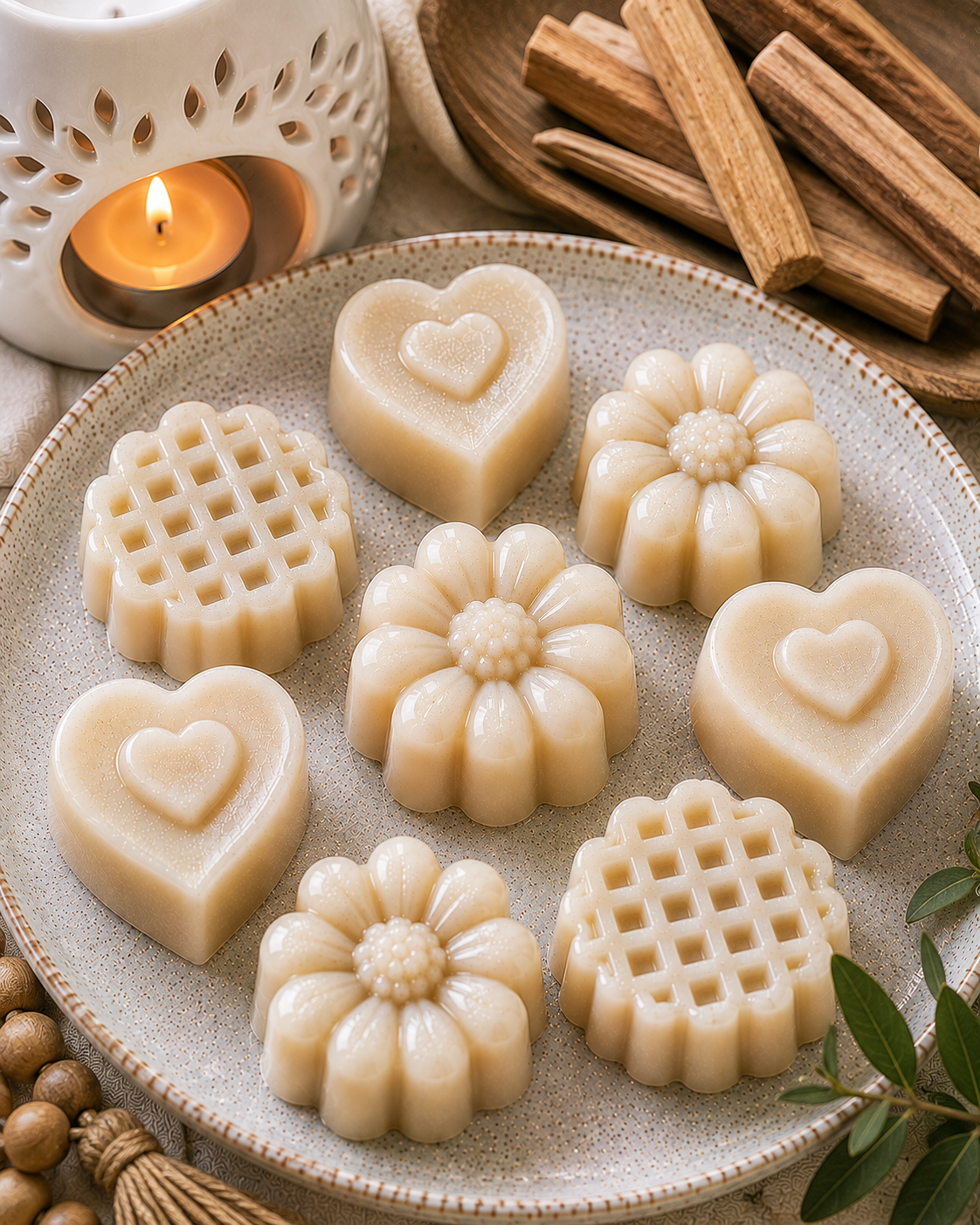Fondant parfumé artisanal – Bois de Santal
