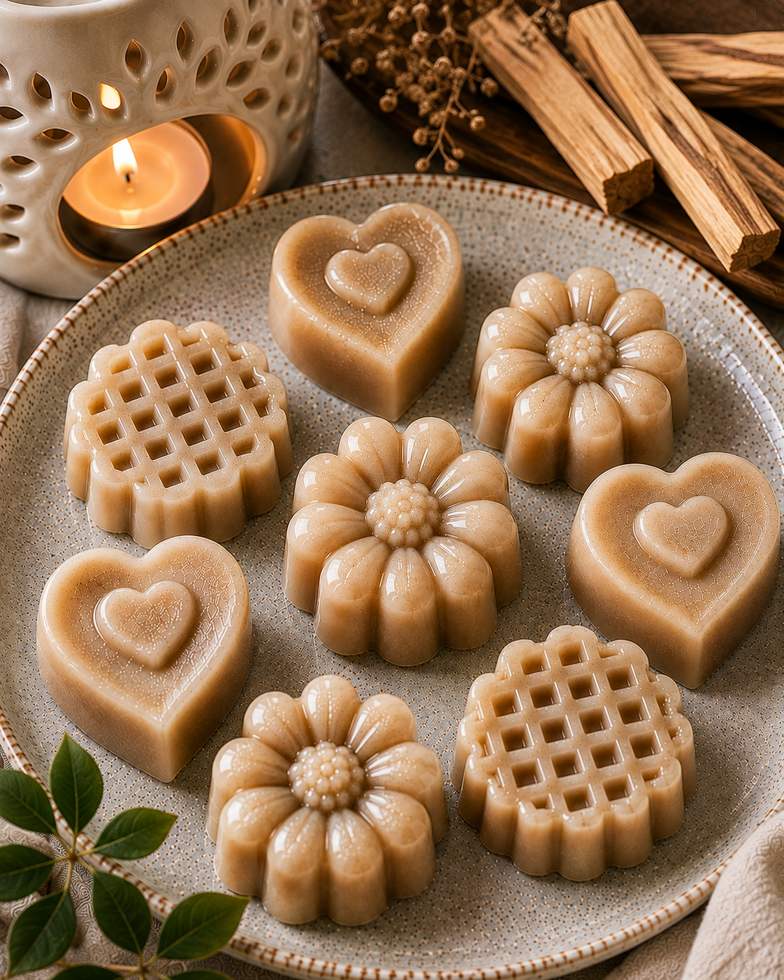 Fondant parfumé artisanal – Bois de Gaïac