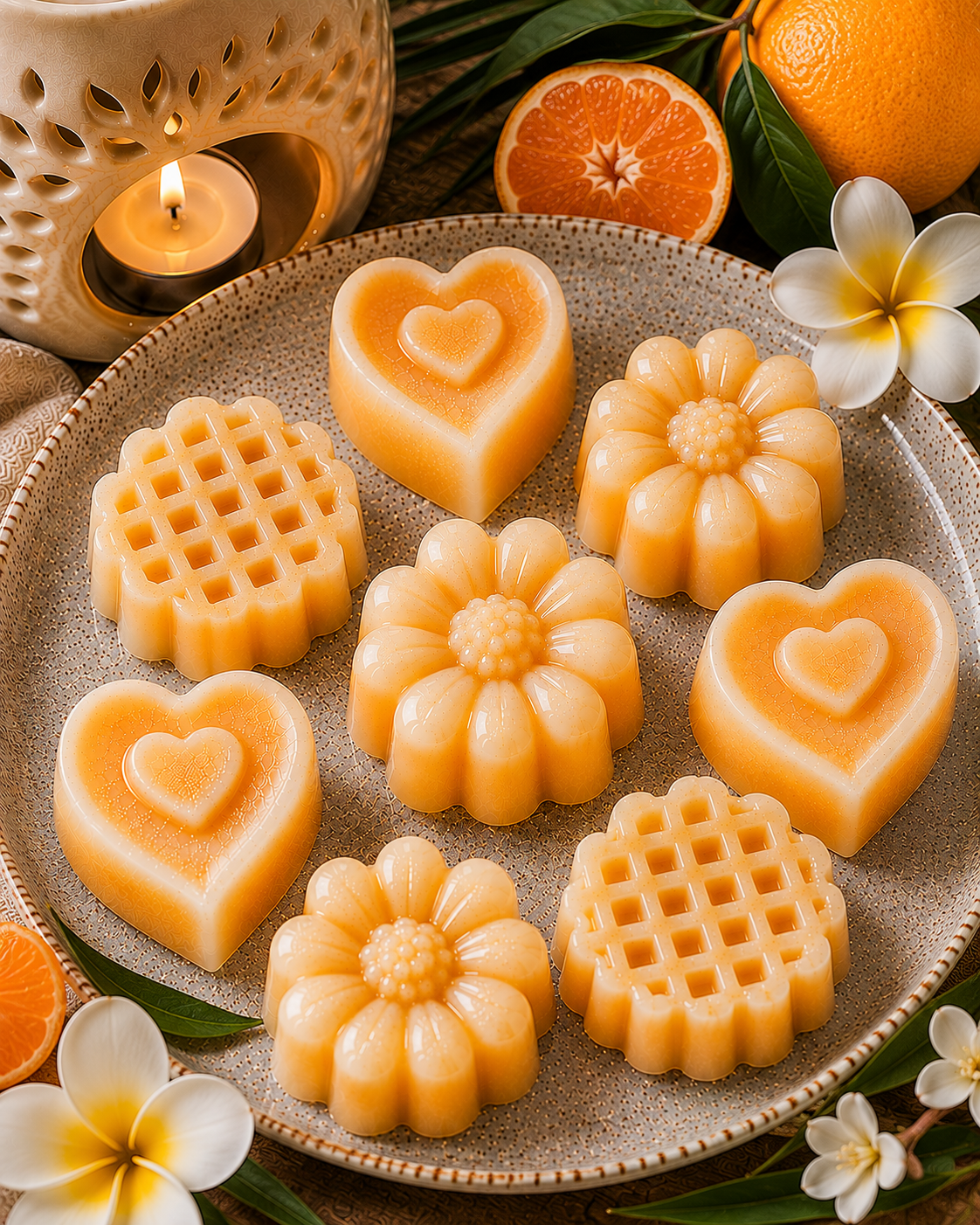 Fondant parfumé artisanal – Monoï Clémentine