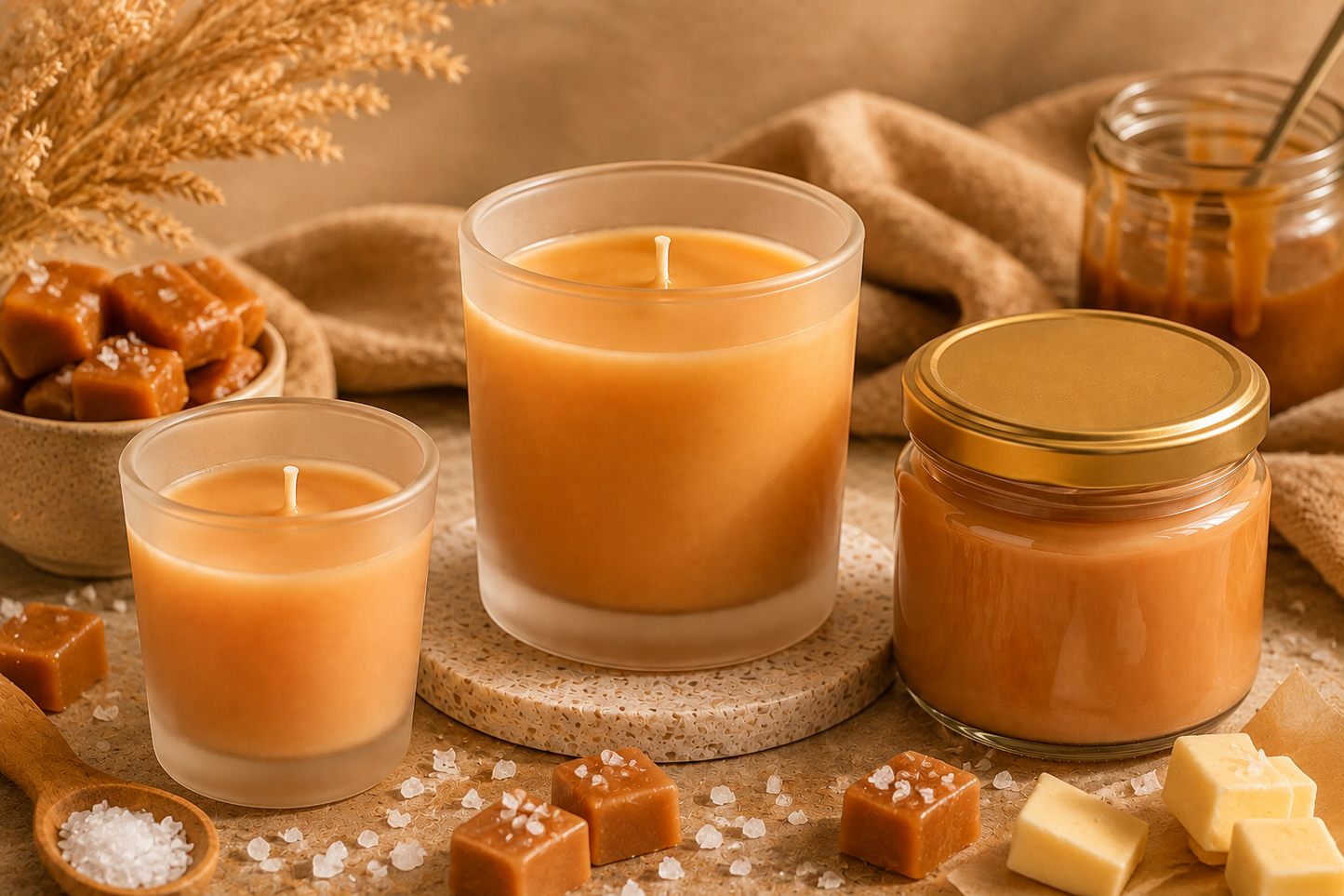 Bougie Parfumée - Caramel Beurre Salé
