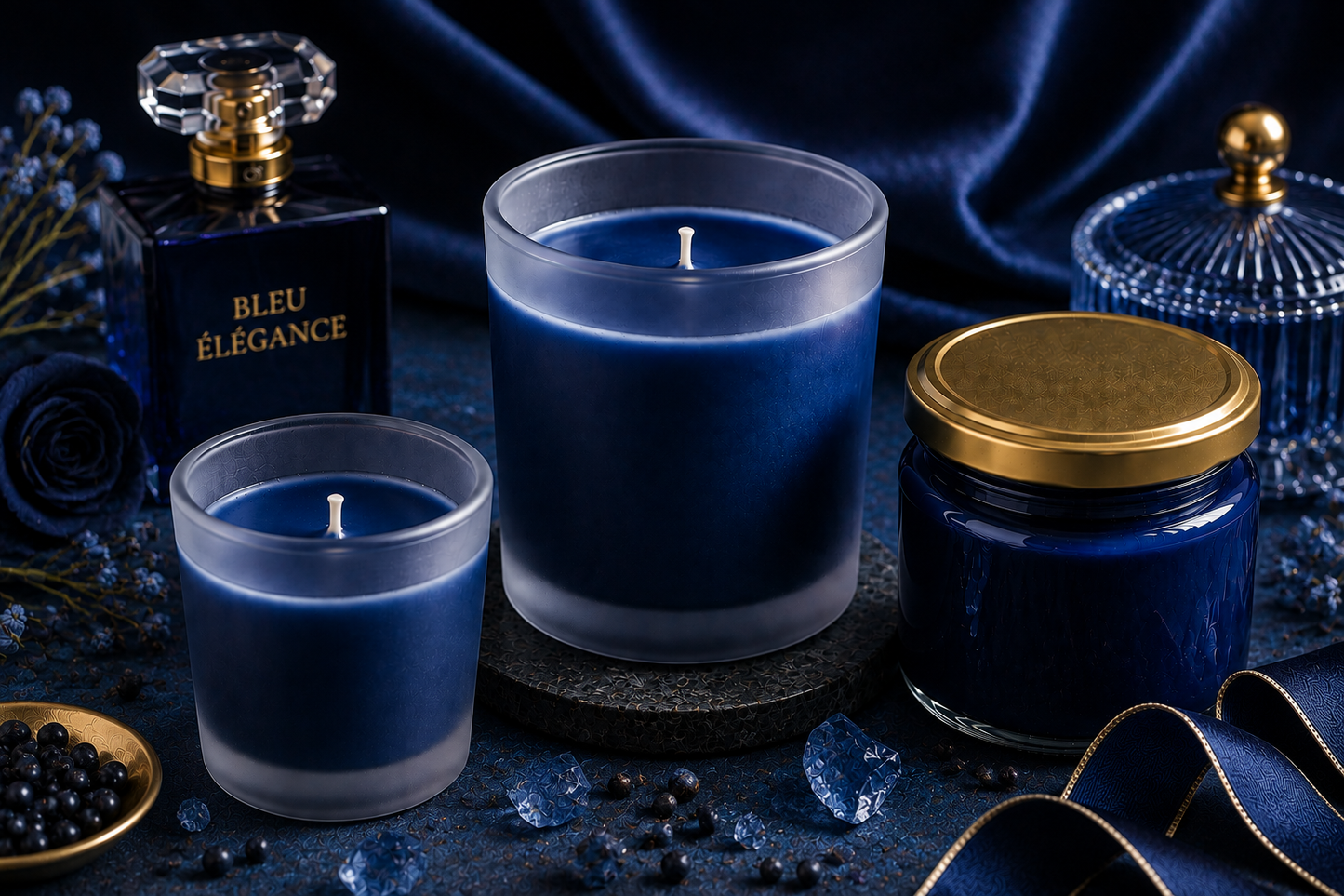 Bougie Parfumée - Bleu Elégance