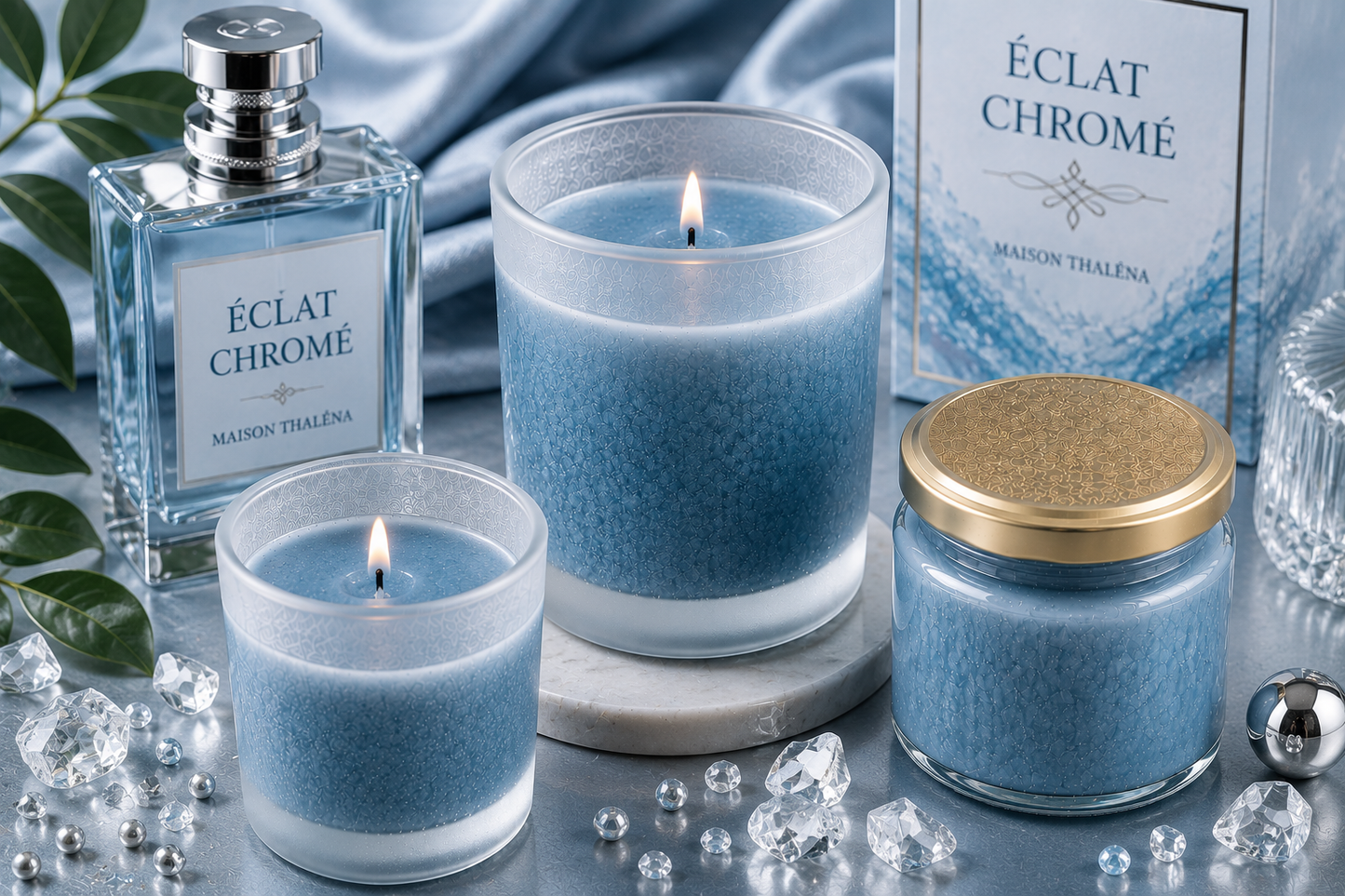 Bougie Parfumée - Eclat Chromé