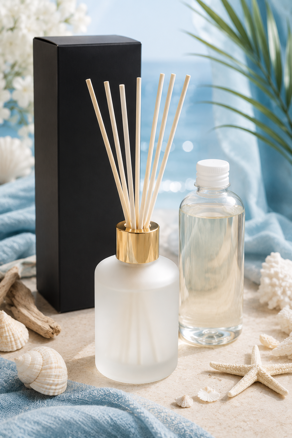 Diffuseur à bâtonnets Mikado - Marine Azur