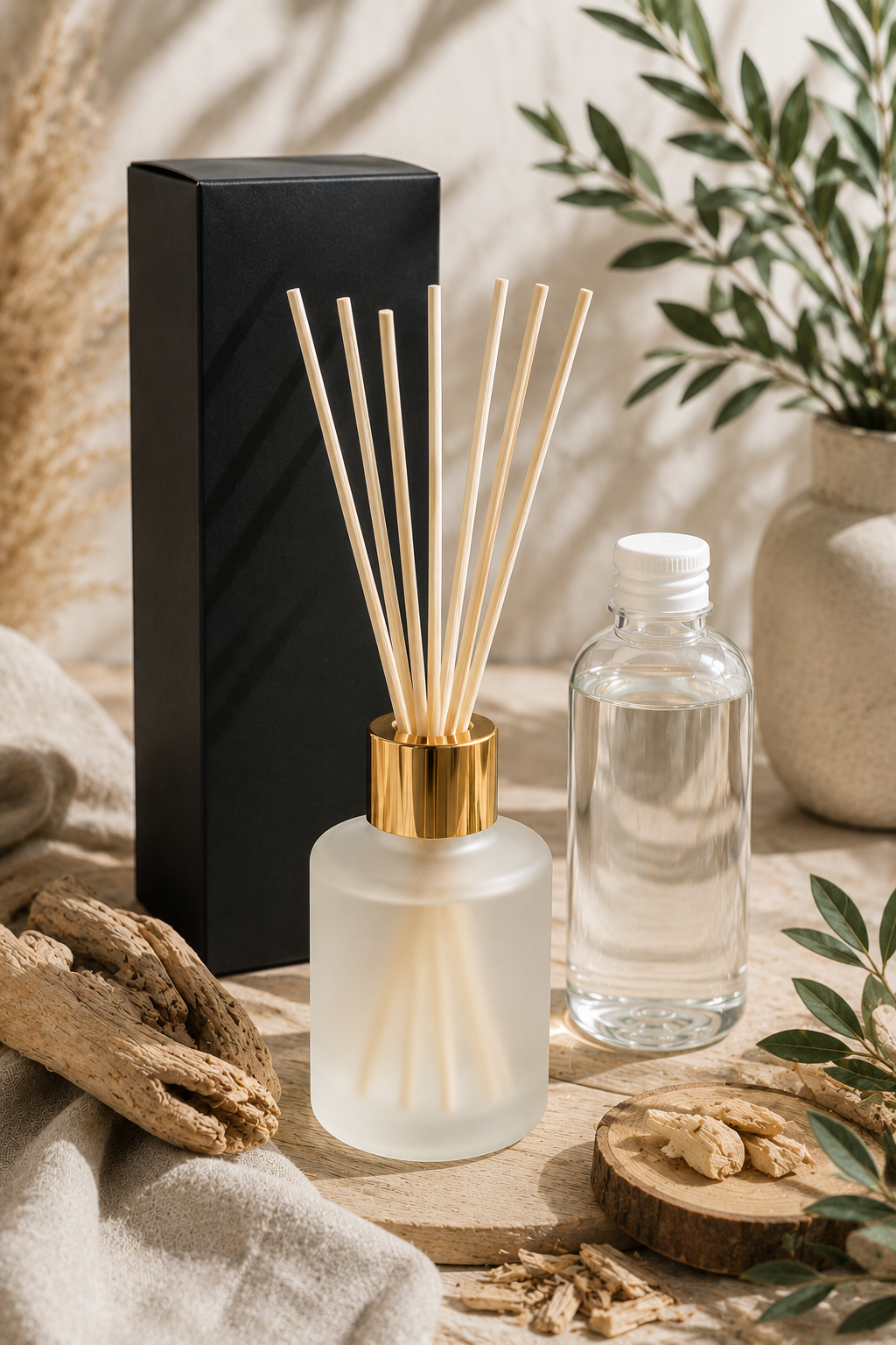 Diffuseur à bâtonnets Mikado - Bois de Santal