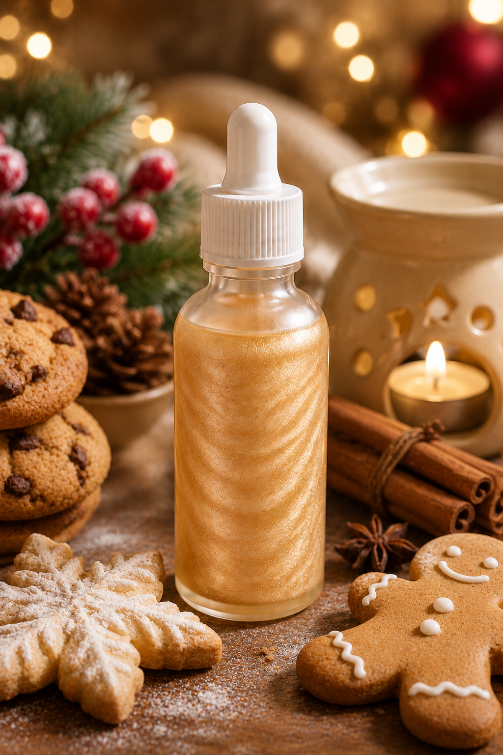 Fondant liquide parfumé – Cookies de Noël