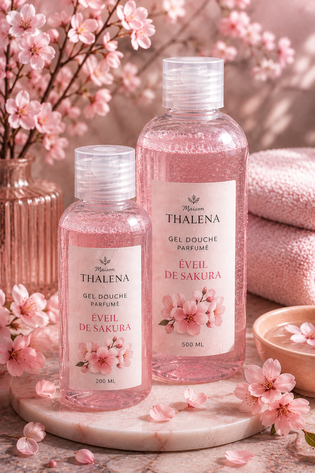 Gel douche parfumé – Eveil de Sakura