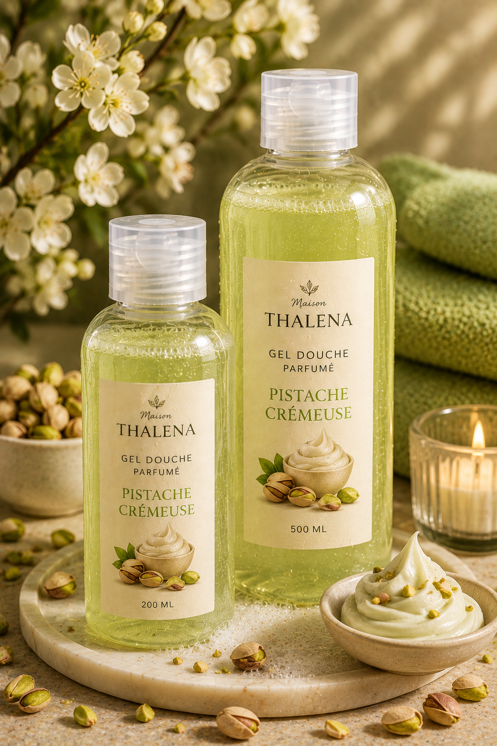 Gel douche parfumé – Pistache Crémeuse