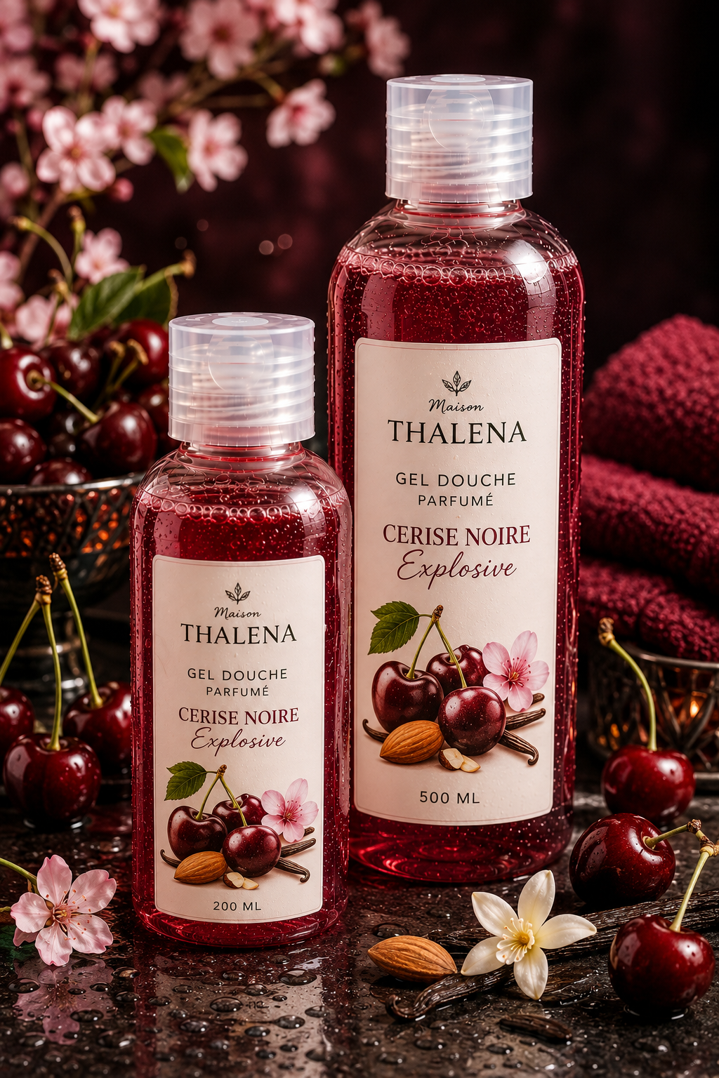Gel douche parfumé – Cerise Noire Explosive