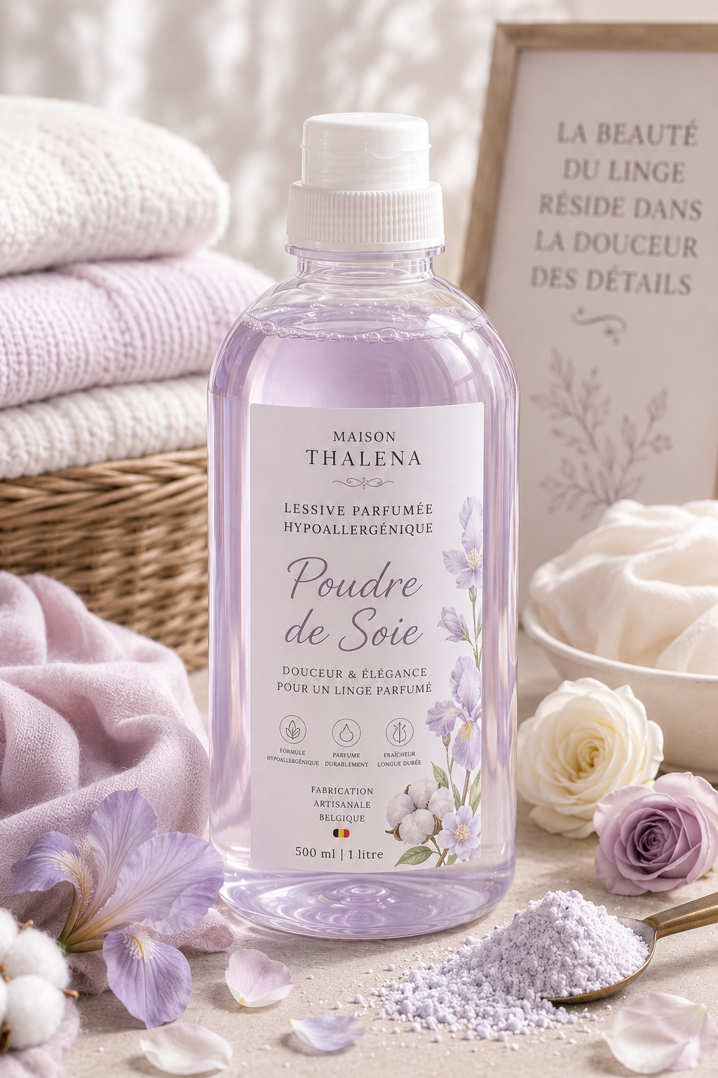 Lessive parfumée hypoallergénique - Poudre de Soie