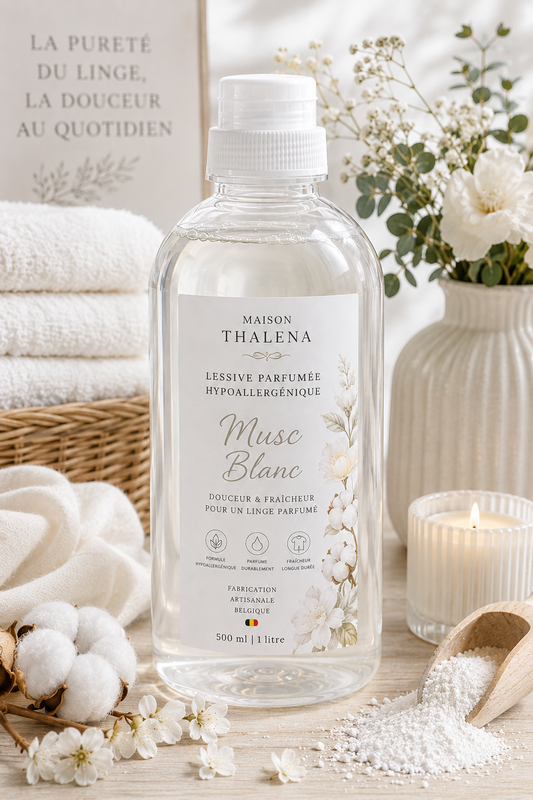 Lessive parfumée hypoallergénique - Musc Blanc