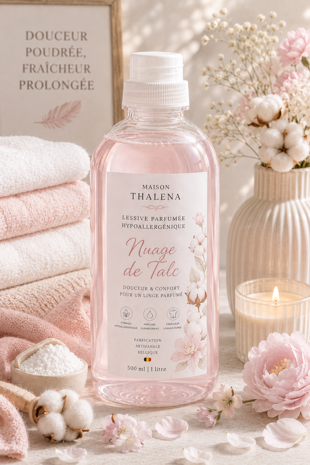 Lessive parfumée hypoallergénique - Nuage de Talc