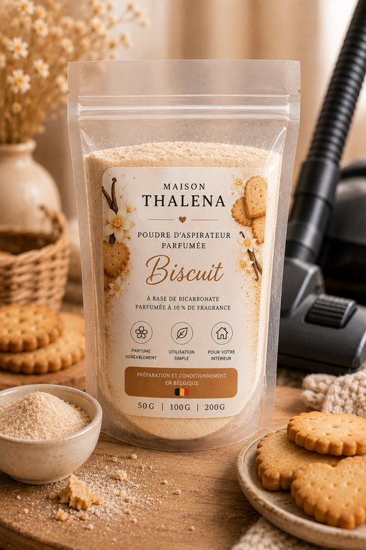 Poudre d’aspirateur parfumée – Biscuit